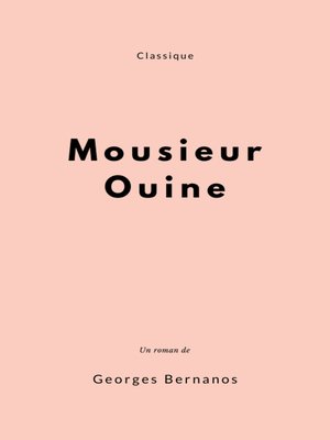 cover image of Monsieur Ouine